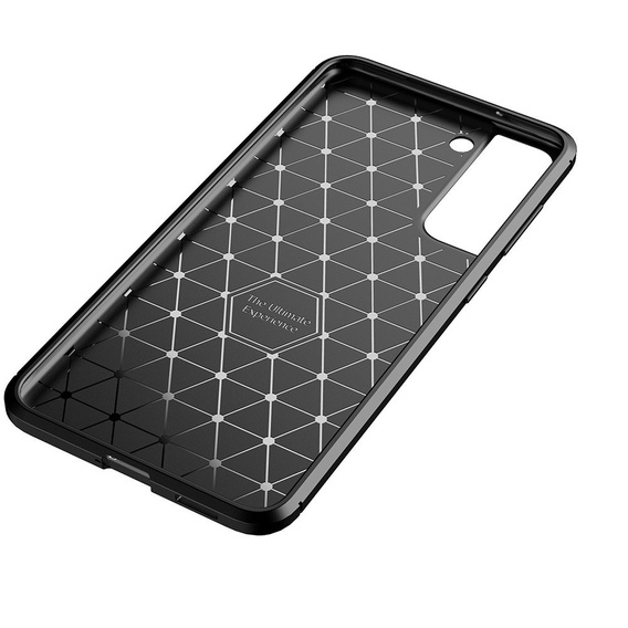 Obal na mobil pre Samsung Galaxy S21 FE, Carbon Gel, čierne
