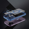 Puzdro pre iPhone 14 Pro, ERBORD Impact Guard, MagSafe, modré