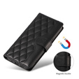 Puzdro s chlopňou pre Honor 400 Pro 5G, Crossbody Leather Wallet, čierne
