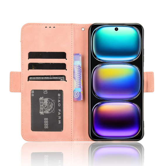 Klapkové puzdro pre Infinix Hot 50i 4G, Card Slot, ružové
