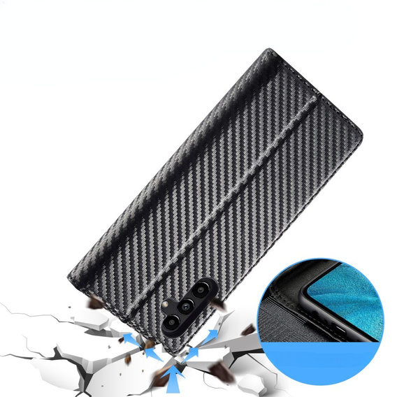 Flipové puzdro pre Samsung Galaxy A26, Carbon LC.IMEEKE, čierne