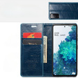 CASEME flipové puzdro pre Samsung Galaxy S20 FE / 5G, Waxy Textured, modré