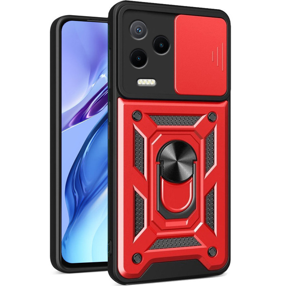 Obal na mobil pre Infinix Note 12 2023, CamShield Slide, červené