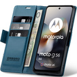 ERBORD Lesklá peňaženka Litchi s chlopňou pre Motorola Moto G56 5G