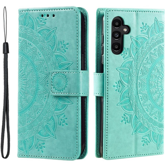 Klapkové puzdro pre Samsung Galaxy S23 FE, Mandala, zelený