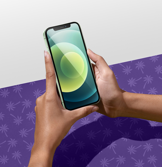 Tmavé sklo na ochranu súkromia Shy Palm pre iPhone 12/12 Pro