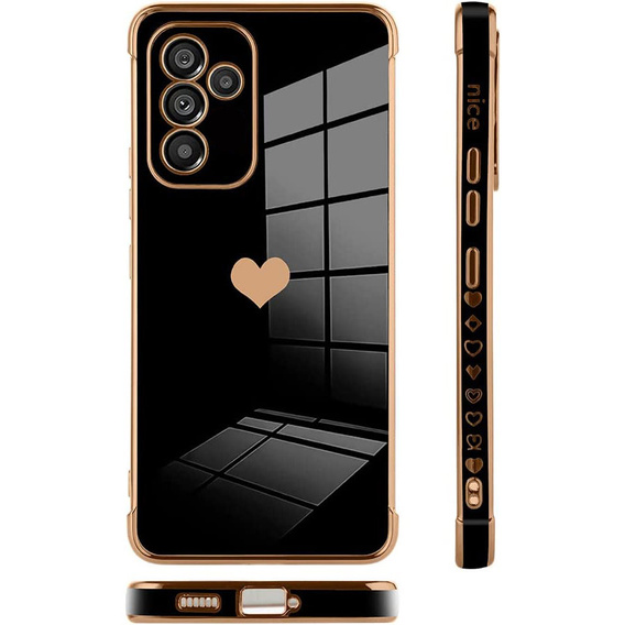 Obal na mobil pre Samsung Galaxy A34 5G, Electro heart, čierne