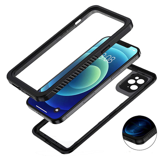 Vodotesné puzdro IP68 pre iPhone 11 Pro Max, čierne