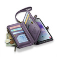 Puzdro CASEME pre Samsung Galaxy A55 5G, RFID Leather Wallet, s popruhom cez rameno, fialové