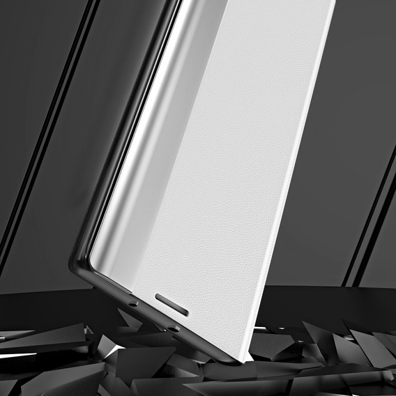Klapkové puzdro pre Samsung Galaxy M53 5G, Side Magnetic, biele