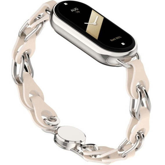 Kobieca bransoleta do Xiaomi Smart Band 10 / 9 / 8, Czarna
