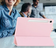 Puzdro pre Samsung Galaxy Tab S10 FE+ Plus, Smartcase s priestorom pre stylus, ružové