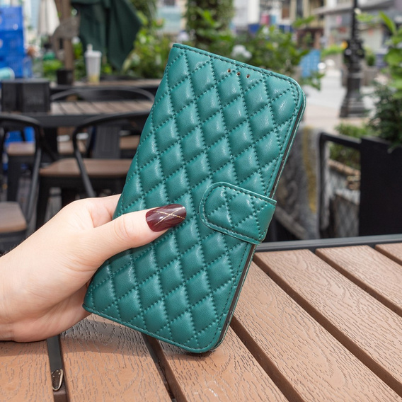 Klapkové puzdro pre Samsung Galaxy A56, Wallet, BINFEN COLOR, zelený