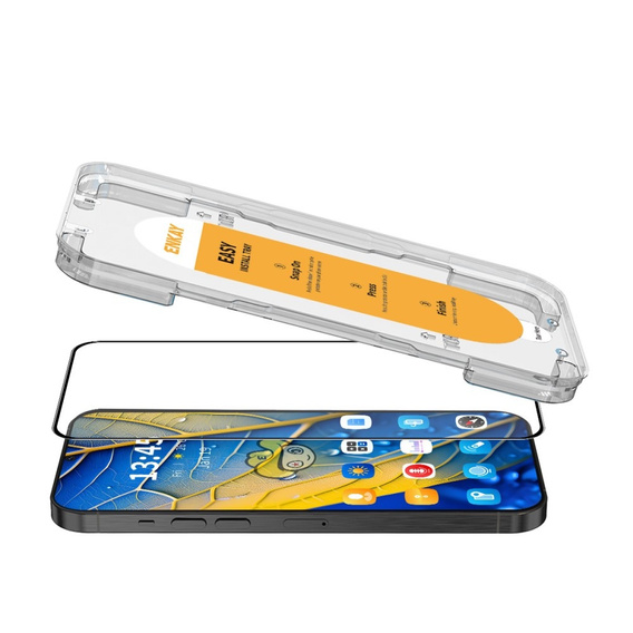 ENKAY Tvrdené sklo pre Samsung Galaxy S22 / S23, čierne