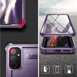 Obrnené puzdro pre Samsung Galaxy A54 5G, Dexnor Full Body (Two Frames), fialové