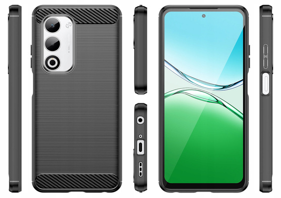 Obal na mobil pre Oppo A5 5G / A5m, Carbon, čierne