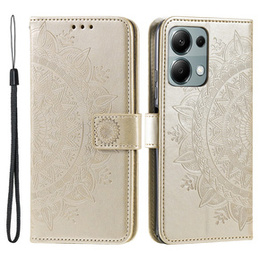 Klapkové puzdro pre Xiaomi Redmi Note 13 Pro 4G / Xiaomi Redmi Note 14S / Xiaomi Poco M6 Pro 4G, Mandala, zlaté