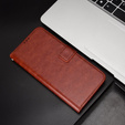 Klapkové puzdro pre Realme 11 Pro 5G / Pro+ 5G, Crazy Horse Wallet, hnedé