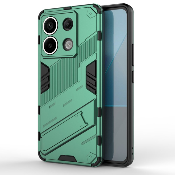 Puzdro pre Xiaomi Redmi Note 13 Pro 5G, Military kickstand, zelený