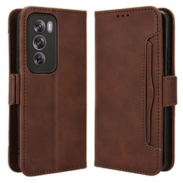 Klapkové puzdro pre Oppo Reno 12, Card Slot, hnedé