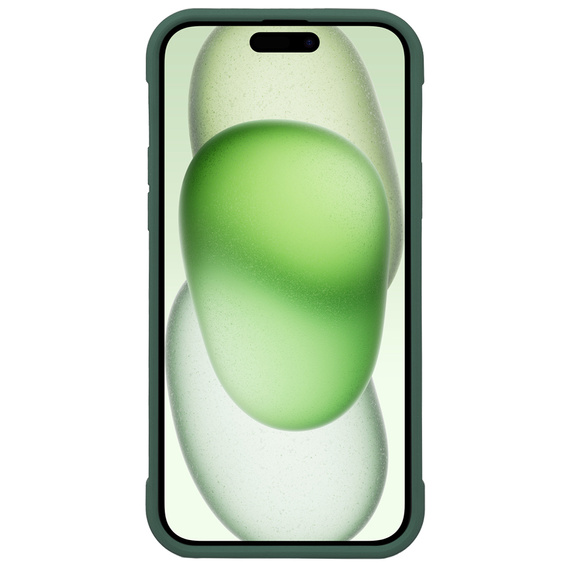 Puzdro pre iPhone 15, ERBORD Armor Mag, zelený