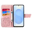 Klapkové puzdro pre Samsung Galaxy S25 FE, Butterfly, ružové rose gold
