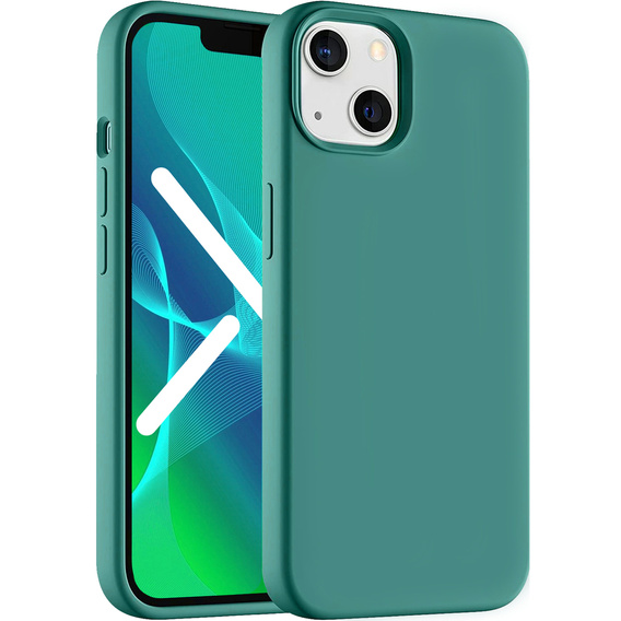 Obal na mobil pre iPhone 14, Silicone Lite, zelený