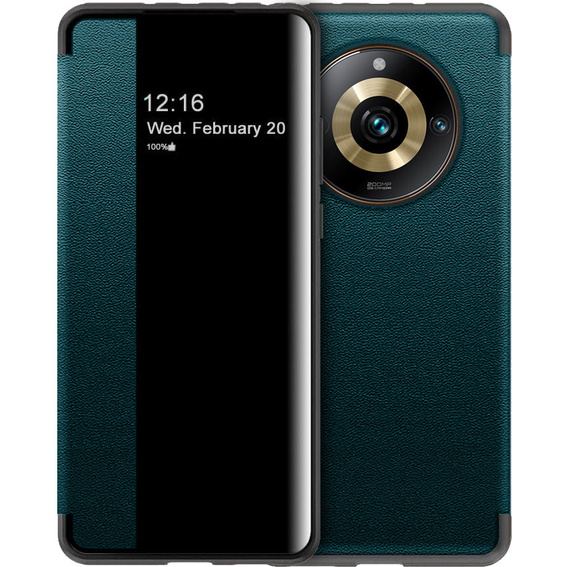 Flipové puzdro pre Realme 11 Pro 5G / 11 Pro+ 5G, Side View, zelený