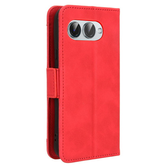 Klapkové puzdro pre T Phone 3 5G, Card Slot, červené