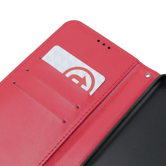Klapkové puzdro pre Oppo A38 4G / Oppo A18 4G, Crazy Horse Wallet, červené