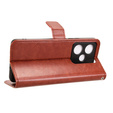 Klapkové puzdro pre Realme GT 7 / 7T, Crazy Horse Wallet, hnedé