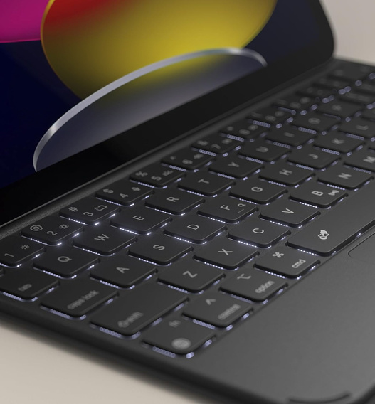 Puzdro s klávesnicou pre iPad 11" 2025 A16 (11 gen.) / iPad 10.9" 2022 (10 gen.), Dexnor Magnetic Keyboard Touchpad, čierne
