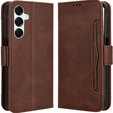 Klapkové puzdro pre Samsung Galaxy A16, Card Slot, hnedé