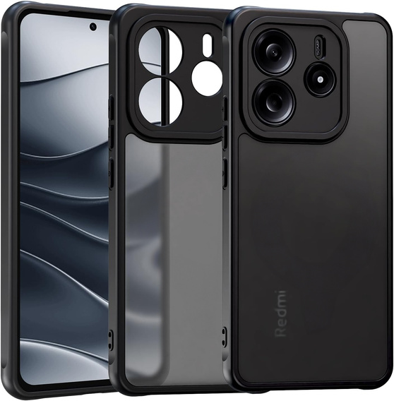 Obal na mobil pre Xiaomi Redmi Note 14 4G, Fusion Hybrid, priehľadné