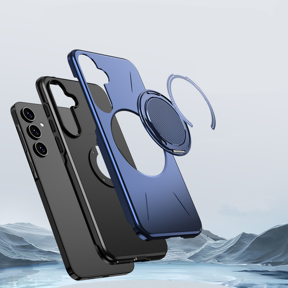 Puzdro MagSafe s podstavcom pre Samsung Galaxy A57 5G, modré