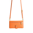 Klapkové puzdro pre Oppo Reno8 T 4G, Wallet Zipper Pocket, oranžové