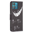 Klapkové puzdro pre Motorola Edge 40 Neo, Wallet, Don't Touch My Phone, čierne