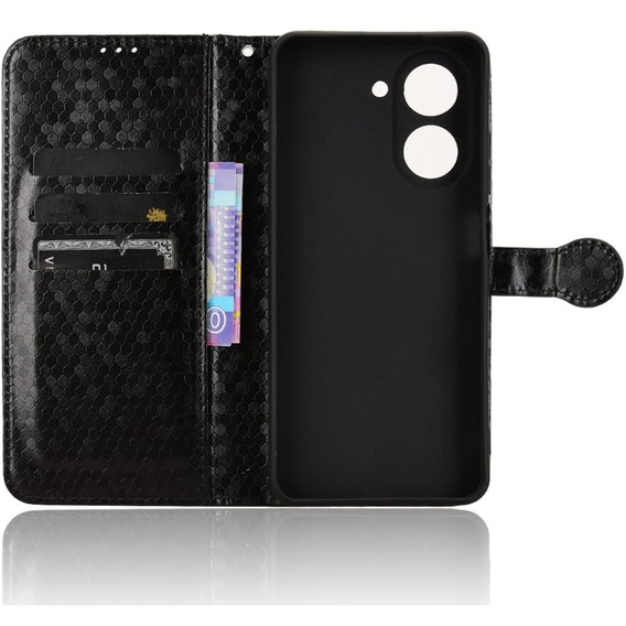 Flipové puzdro pre Xiaomi Redmi A5, Wallet Rhombus, čierne
