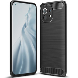 Obal na mobil pre Xiaomi Mi 11, Carbon, čierne