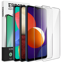 2x tvrdené sklo pre Samsung Galaxy M33/A12/M12, ERBORD 9H Hard Glass na displeji