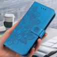 Klapkové puzdro pre Samsung Galaxy A14 4G/5G, Mandala Flower, modré