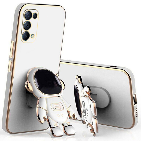 Obal na mobil pre Oppo A74 5G, Astronaut, biele