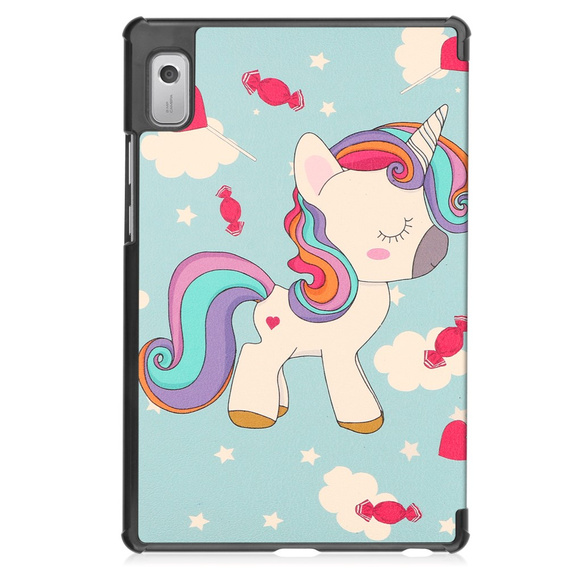 Puzdro pre Lenovo Tab M9, Smartcase, unicorn