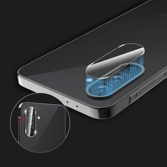 Tvrdené sklo na fotoaparát pre Samsung Galaxy A36, priehľadné
