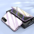 Puzdro pre Samsung Galaxy A36, Magnetic Dual Glass, fialové