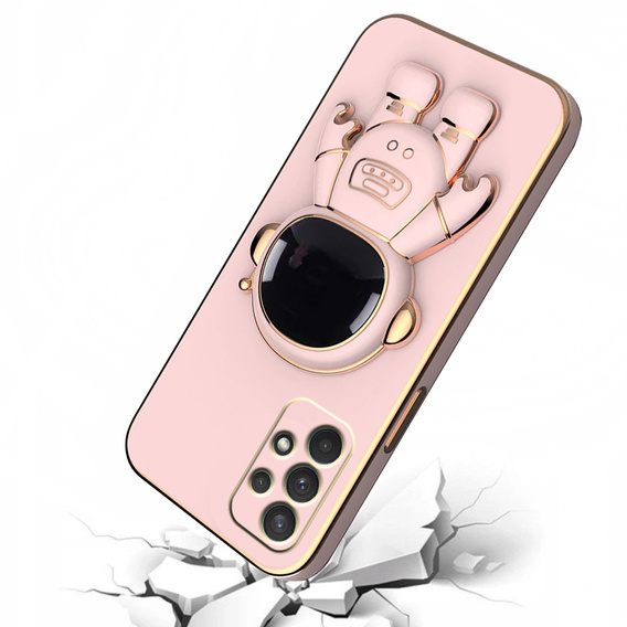 Obal na mobil pre Samsung Galaxy A13 4G, Astronaut, ružové rose gold