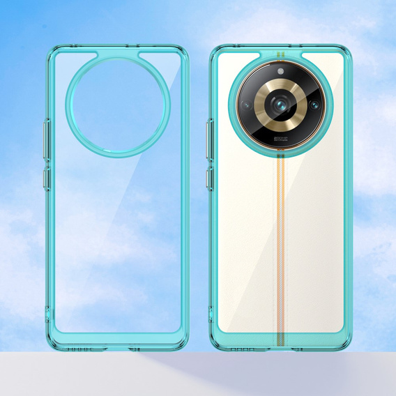 Obal na mobil pre Realme 11 Pro 5G / 11 Pro+ 5G, Fusion Hybrid, transparentné / modré