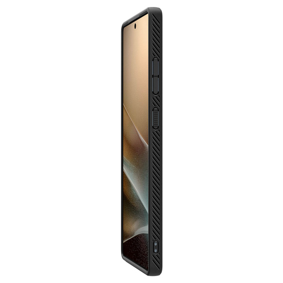 Puzdro Spigen pre Samsung Galaxy S25 Ultra, Liquid Air, čierne + tvrdené sklo 9H