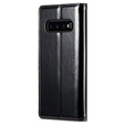 CASEME flipové puzdro pre Samsung Galaxy S10+ Plus, Waxy Textured, čierne