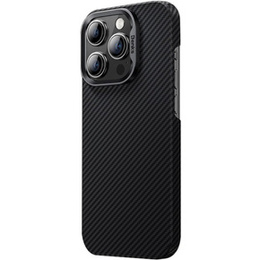 Puzdro BENKS Kevlar pre iPhone 15 Pro, Carbon Fiber, čierne